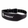 Leather weightlifting belt, 120 cm SPRINGOS