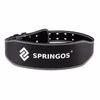 Leather weightlifting belt, 120 cm SPRINGOS
