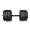 S-SPORT 15 kg Black Cement Dumbbell Set