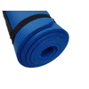 S-SPORT Blue Extra Thick NBR Yoga Mat with Carrying Strap