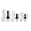 31 cm outdoor chess set