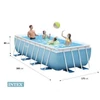 Metal frame pool set, 300×175×80 CM INTEX PRISM FRAME 26784 - S-Sport.store