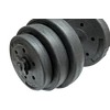 S-SPORT 20 kg Black Cement Dumbbell Set - S-Sport