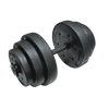 S-SPORT 20 kg Black Cement Dumbbell Set - S-Sport