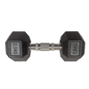 S-SPORT Hexagonal rubber coated dumbbell, 7.5 kg - S-Sport.store