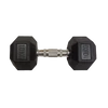 S-SPORT Hexagonal rubber coated dumbbell, 10 kg - S-Sport.store