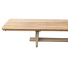 Tornado bench with wooden legs, 3 m S-SPORT