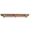Tornado bench with wooden legs, 3 m S-SPORT
