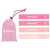 Resistance Band Set, 4 Pieces - SPRINGOS PINK MINI BAND - S-Sport.store