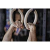 S-SPORT Wooden gym ring with adjustable strap