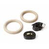 S-SPORT Wooden gym ring with adjustable strap
