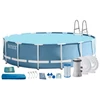 Vízforgatós medence szett, fémvázas 457×107 cm - INTEX PRISM FRAME POOL 26724- SportSarok