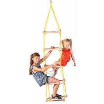 Four-sided rope ladder, wood S-SPORT