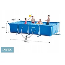 Intex metal frame pool set with water spinner 450x220 cm-es - 28274 