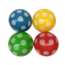 Ball PVC, with polka dots, 150 mm PLASTO