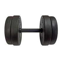 S-SPORT 10 kg Black Cement Dumbbell Set