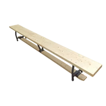 Swedish bench with metal legs, 3 m S-SPORT