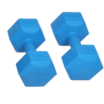 PVC Dumbbell, Hexagonal 2x1 kg SPARTAN