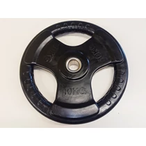 S-SPORT 10 kg Black Rubber-coated Weight Plate, 31 mm - S-Sport.store