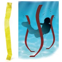 Weighted tape set for underwater slalom course, set of 4 TREMBLAY