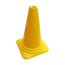 VINEX Yellow Hat marker cone with Holes, 30 cm