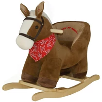 TIME LEADER Plush baby rocking horse with sound
