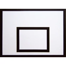 Fibreglass basketball backboard, school 120×90 cm