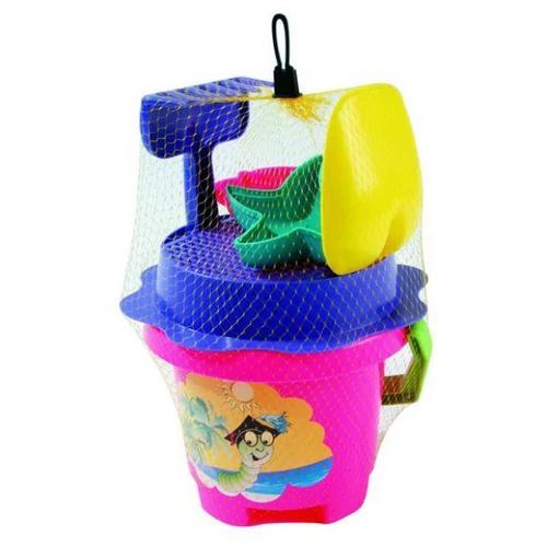 Sandpit with bucket