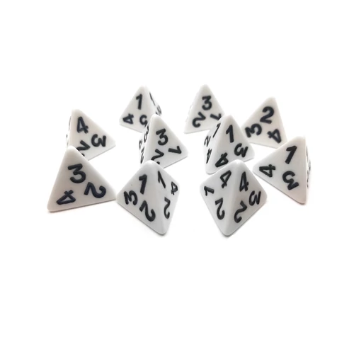 Four-sided dice - 20 pieces