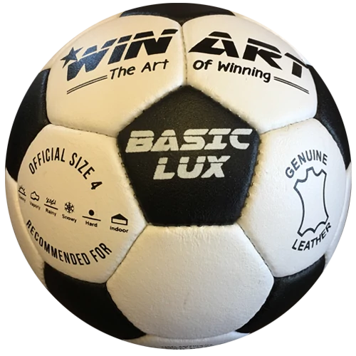 Leather football, size 4 WINART BASIC LUX