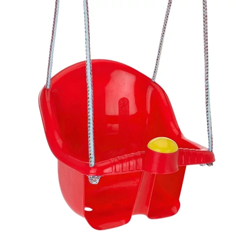 Baby swing with piping noise, red METALCAR 