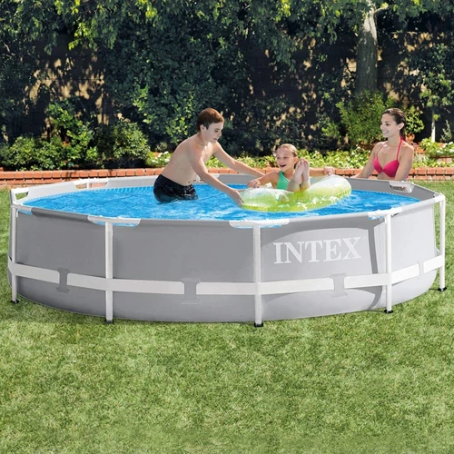 Water spinner pool set, metal frame 305x76 cm INTEX PRISM FRAME POOL 26702