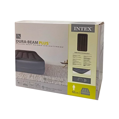 Guest airbed with compressor 191×99×42 cm INTEX 64122 - S-Sport.store