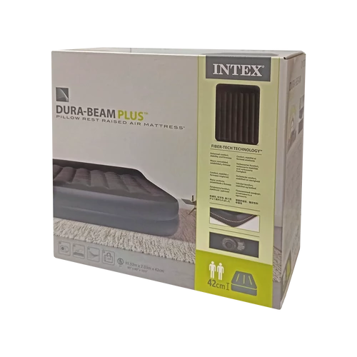 Guest airbed with compressor INTEX - S-Sport.store