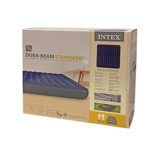 Classic Downy Airbed King 203×183×22 cm INTEX 64755 - S-Sport.store