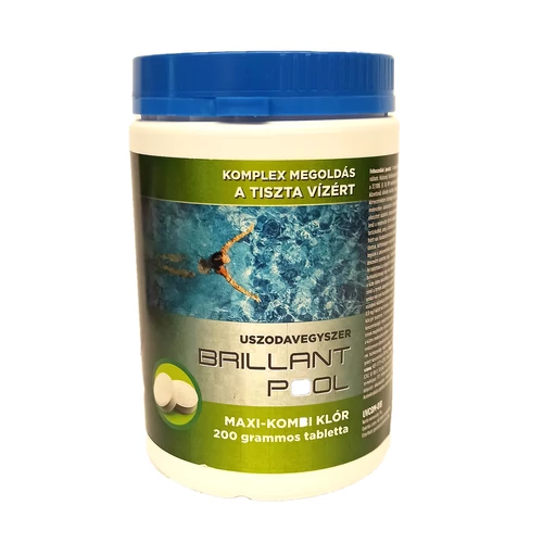 Maxi-combination chlorine 200 g tablets - 1 kg BRILLANT POOL