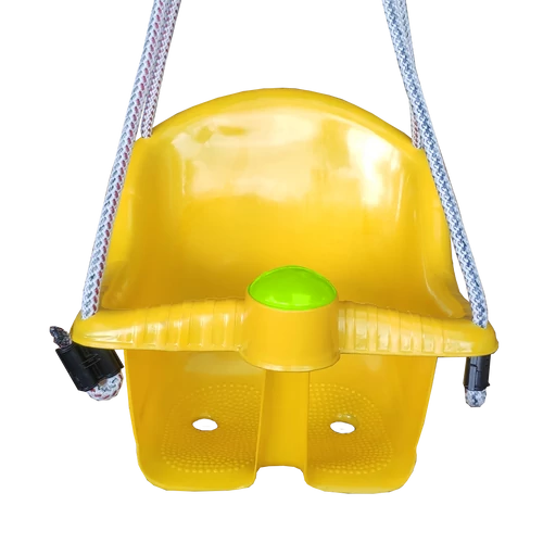 Baby swing with piping noise, yellow METALCAR 
