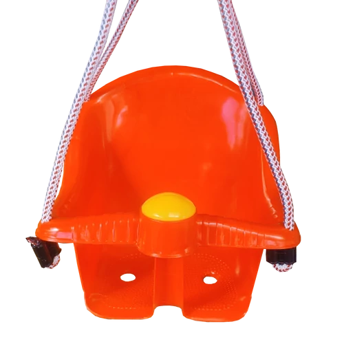 Baby  swing with piping noise, neon orange METALCAR 