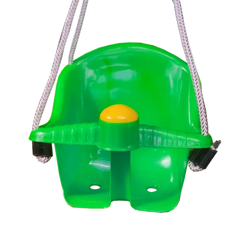 Baby swing with piping noise, green METALCAR 