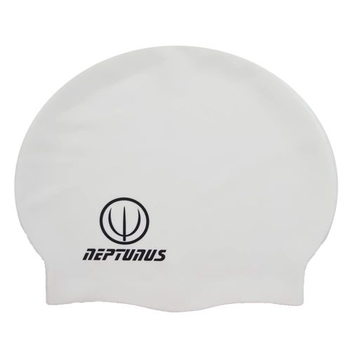 Silicone Swimming Cap, White - NEPTUNUS ATLAS - S-Sport.store