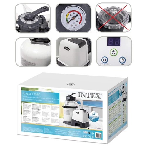 Krystal Clear Water Cartridge, sand filter INTEX 26644 - New Hydro Aeration Technology