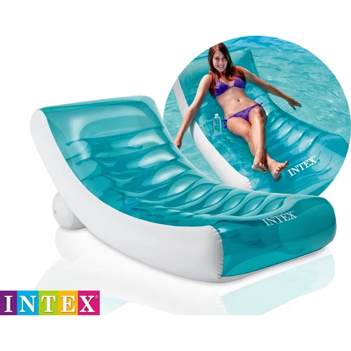 Inflatable Lounge with cupholder INTEX ROCKIN' LOUNGE