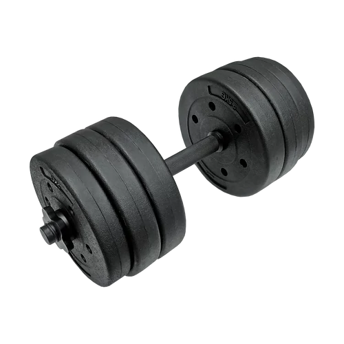 S-SPORT 15 kg Black Cement Dumbbell Set