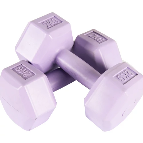 S-SPORT PVC Hexagonal dumbbell 2x2 kg