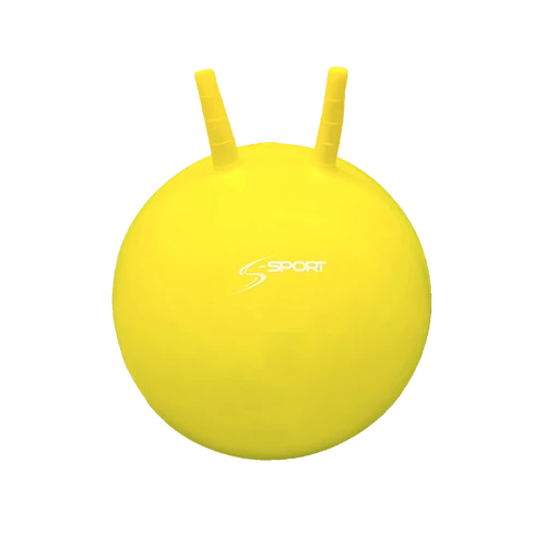 Bouncing ball, 45 cm, yellow - S-SPORT