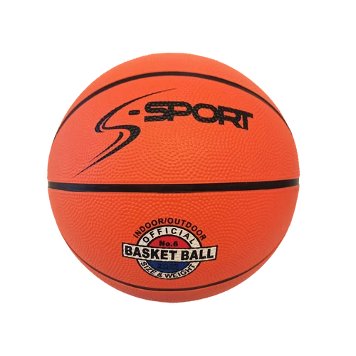 Rubber basketball, size 6, S-SPORT TRADITION