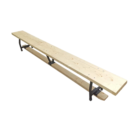 Swedish bench with metal legs, 4 m S-SPORT