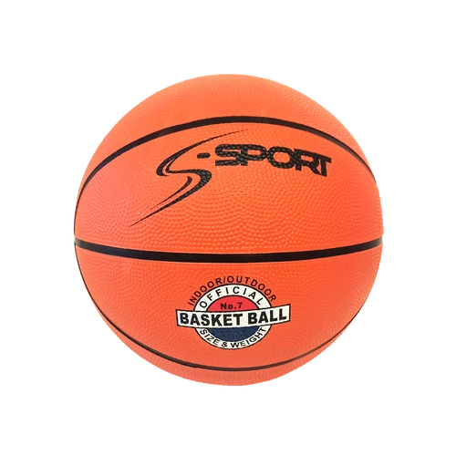 Rubber basketball, size 7, S-SPORT TRADITION
