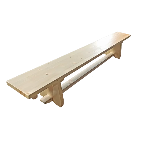 Swedish bench with wooden legs, 2 m S-SPORT
