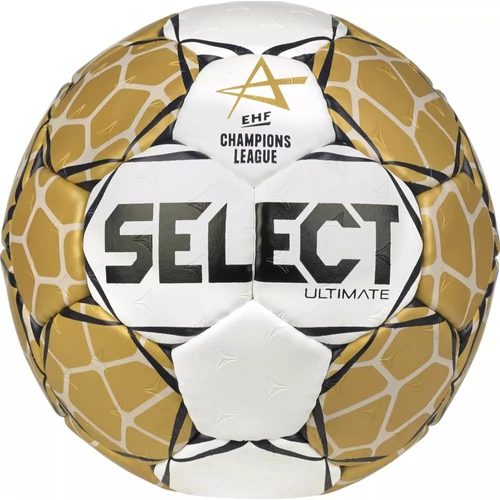 Competition Handball Select Ultimate EHF Champions League V23 white/gold size 3 - S-Sport
